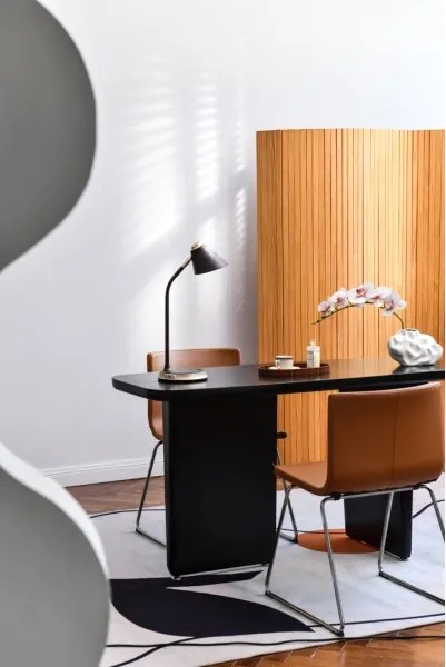 Immax 08972L - FINCH LED asztali lámpa, 9W, 12cm, szürke/krom, dimmelhető