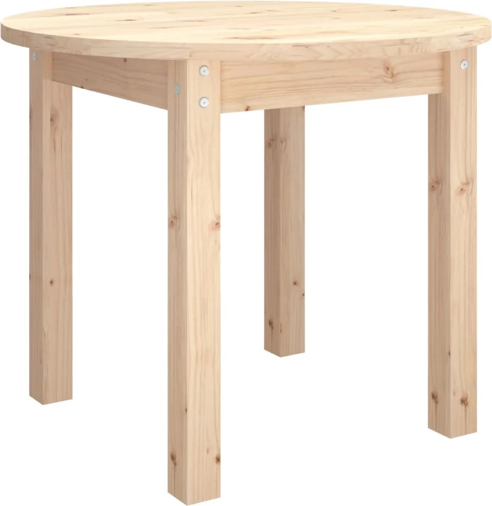 vidaXL tömör fenyőfa dohányzóasztal Ø 55 x 45 cm