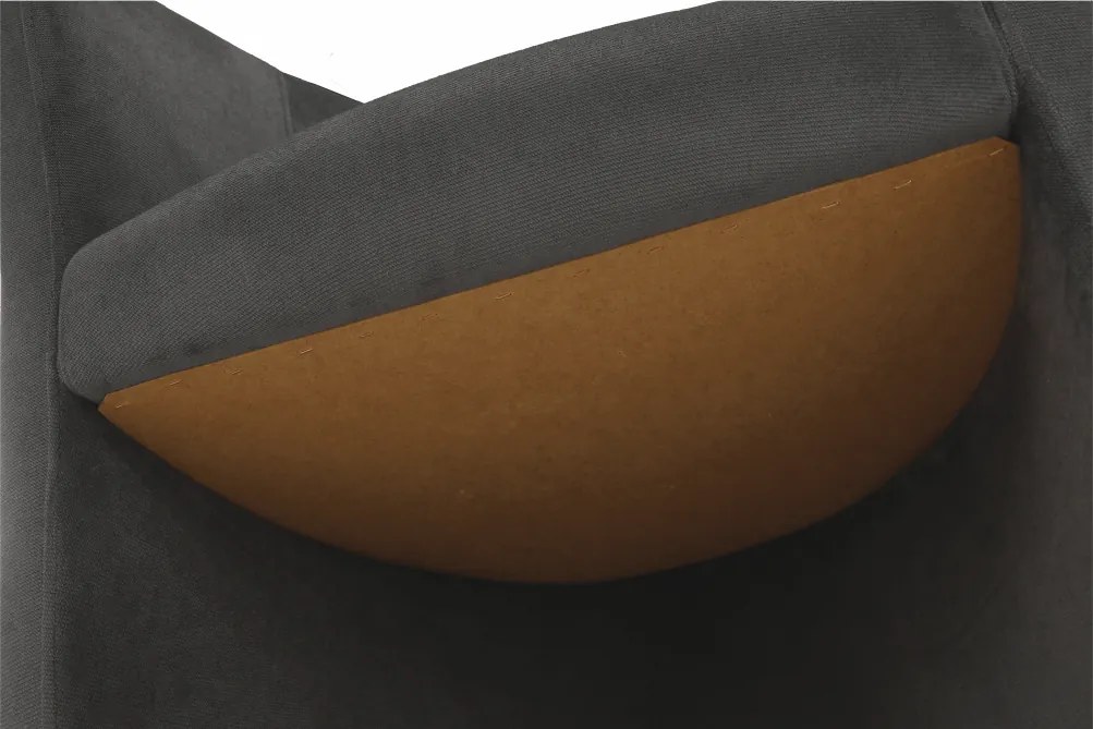 Klub fotel, szürke anyag, CUBA