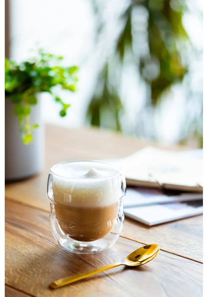 Üveg eszpresszó-duplafalú csésze szett 2 db-os 70 ml Sferico – Vialli Design