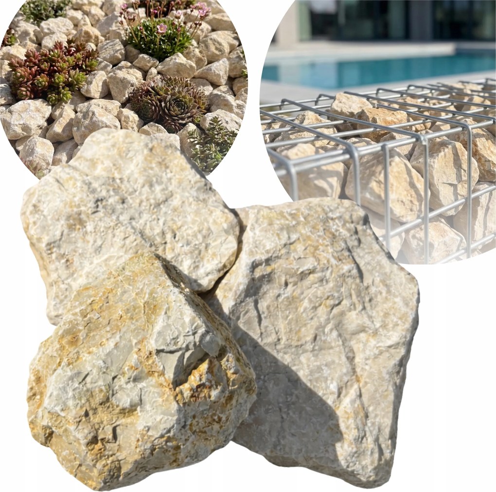 Golden Sand Kerti Kő Gabion Dekoratív Bézs Dekoratív 6-10CM 2KG
