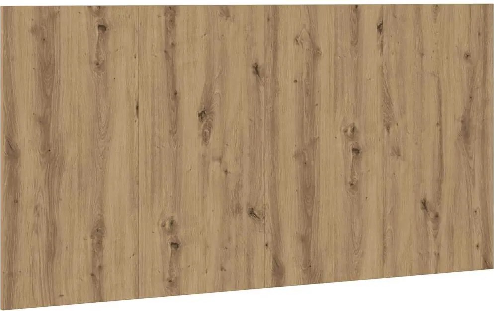 vidaXL kézműves tölgy színű szerelt fa ágyfejtámla 160x1,5x80 cm