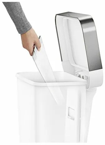 Simplehuman Pedálos szemetes 45 l, fehér