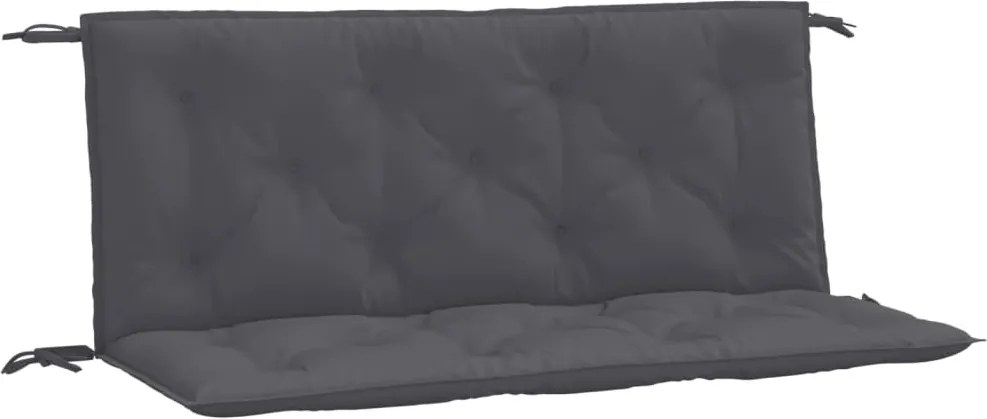 vidaXL 2 db antracit oxford szövet kerti padpárna 120 x 50 x 7 cm