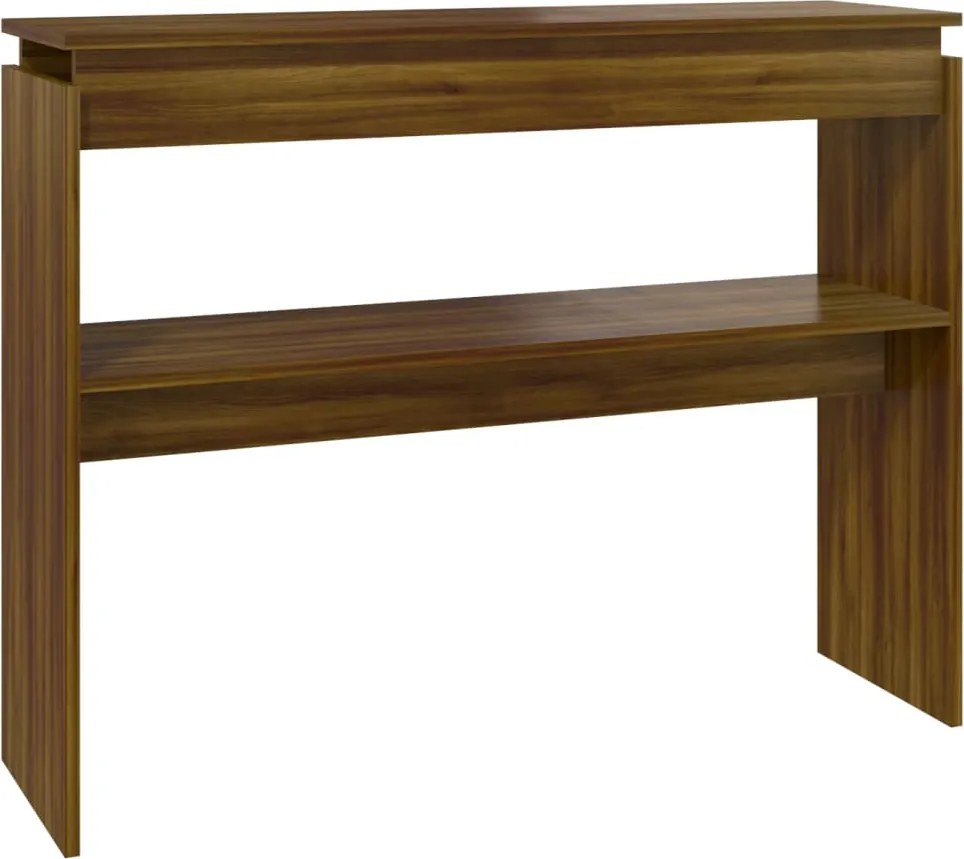 vidaXL barna tölgyszínű szerelt fa tálalóasztal 102 x 30 x 80 cm