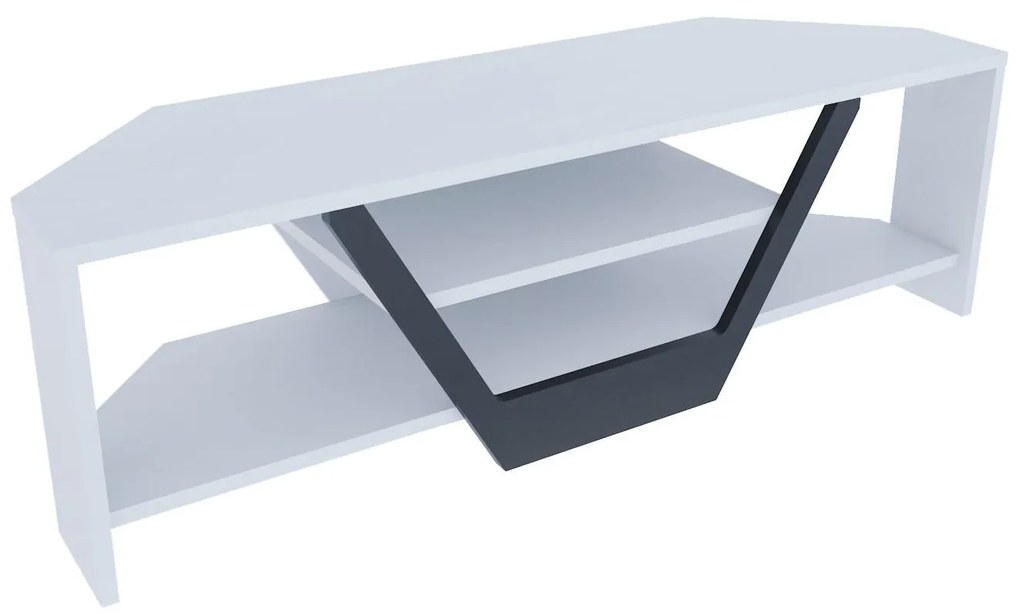 TV asztal/Szekrény Sarra (fehér + fekete) . 1102563
