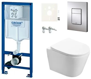 Grohe fali WC szett előtétfalas szereléshez + SAT Infinitio WC SIKOGRSIN1S