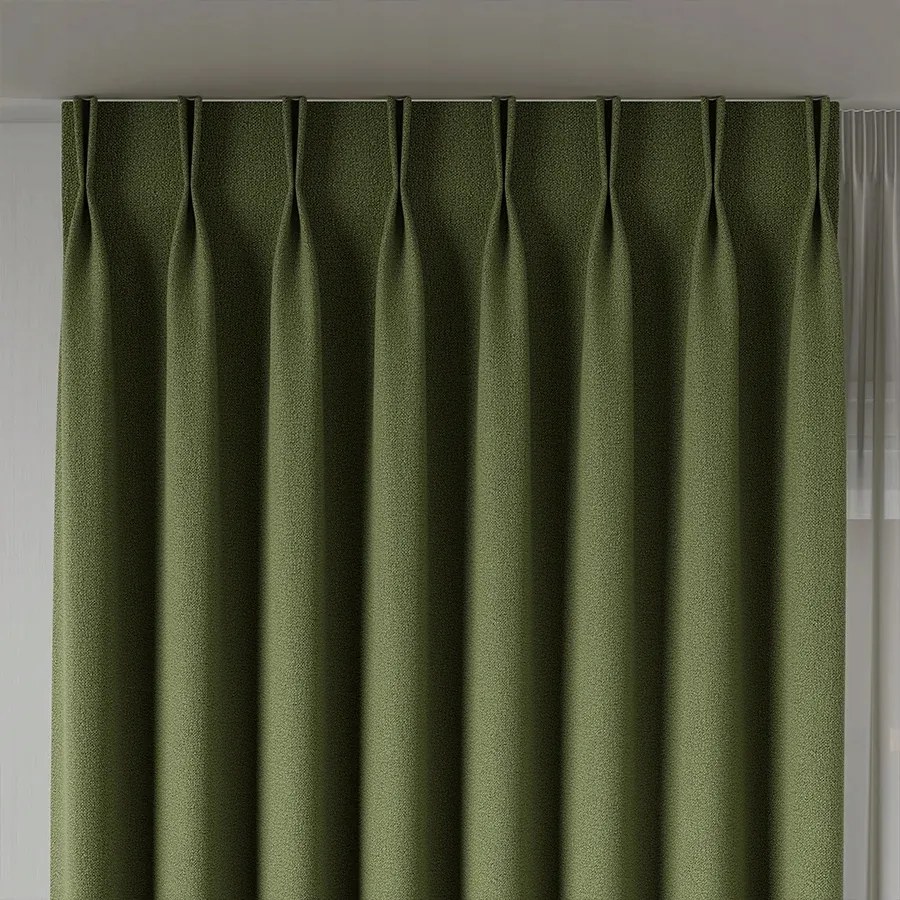 Kétoldalas Szövet Függöny Alapanyag Rufus 320cm zöld