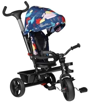 Lionelo - HAARI gyerek tricikli fekete/többszínű