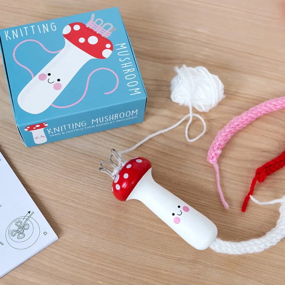 Kreatív készlet Knitting Kit Mushroom – Rex London