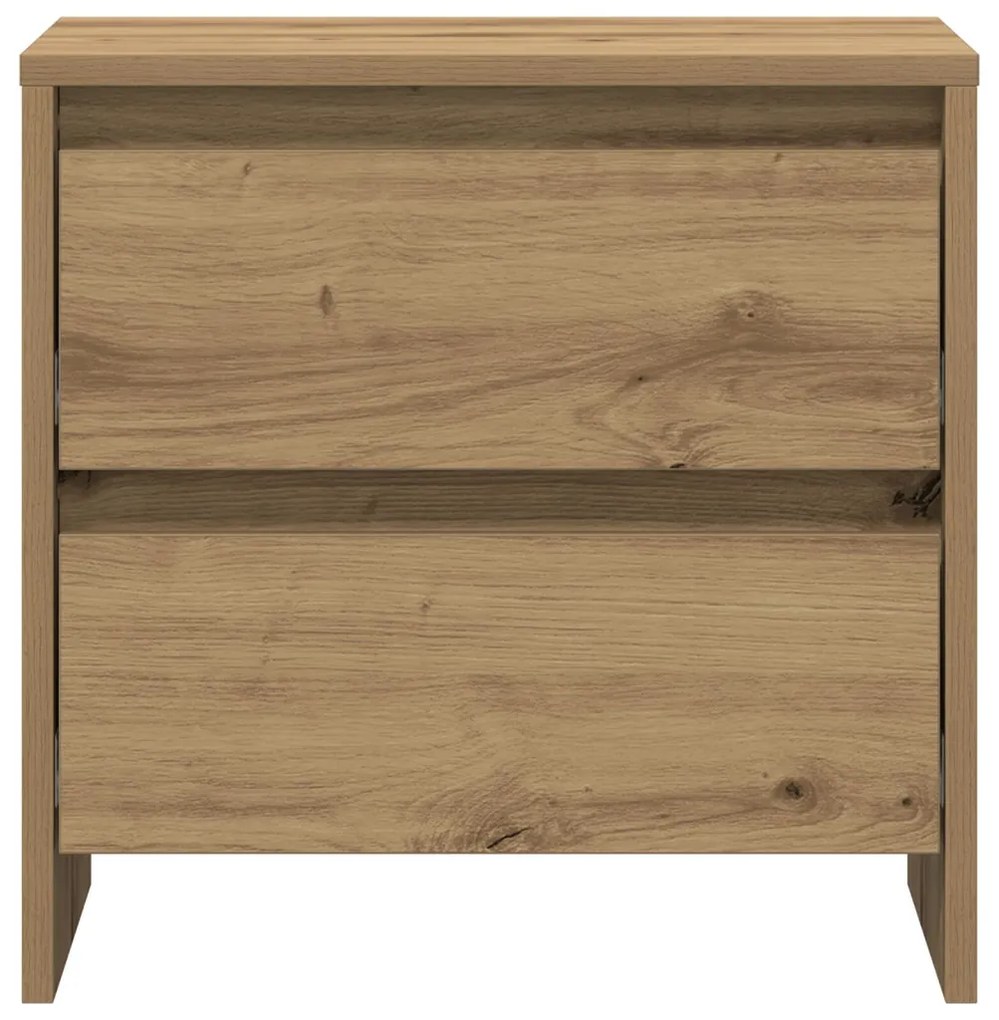 Éjjeli asztal 2 db Kézműves tölgy 45x34x44,5 cm Műanyag