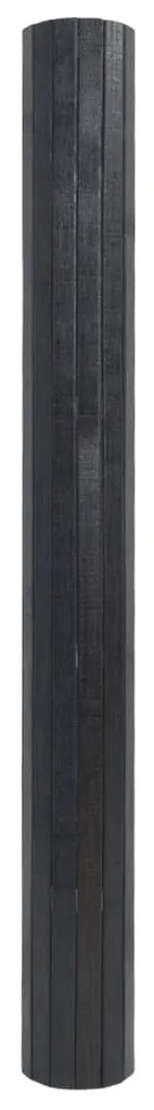 négyszögletű szürke bambusz szőnyeg 100 x 200 cm