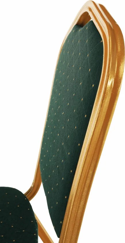 Rákásolható szék, zöld/arany festés, ZINA 3 NEW