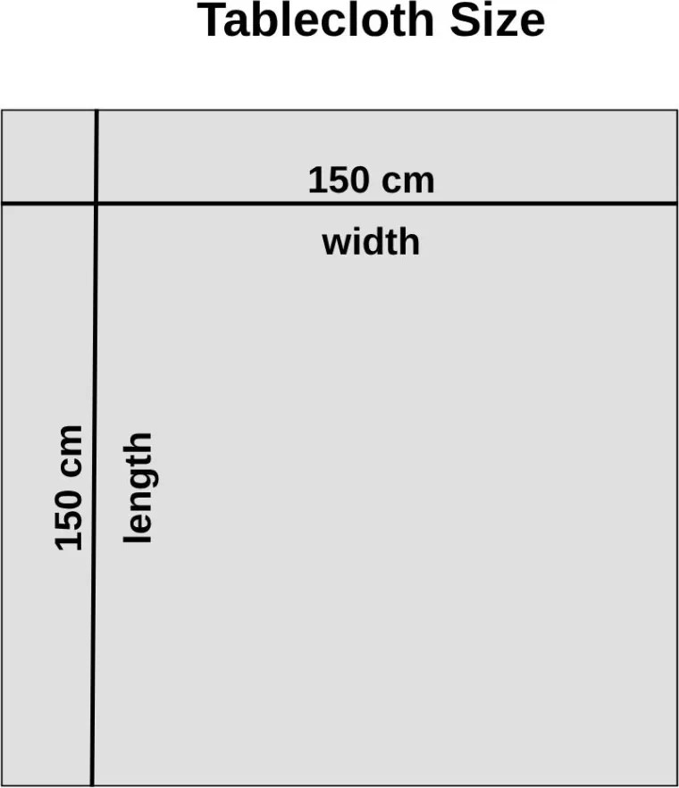 Asztalterítő, 150×150 cm – MSAORT00036-225