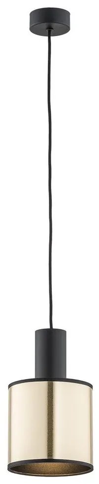 Argon 4248 - Csillár zsinóron HERMAN 1xE27/15W/230V sárgaréz/fekete