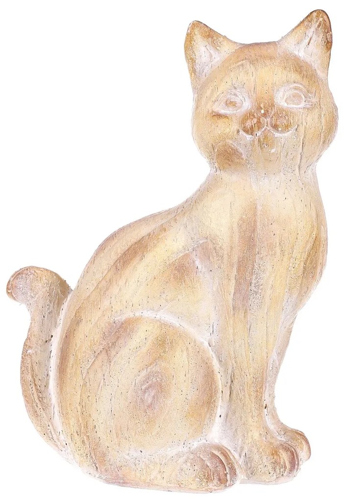 Kerti dekoráció Lady cat szobor, polirezín, 19 x12 x 26 cm
