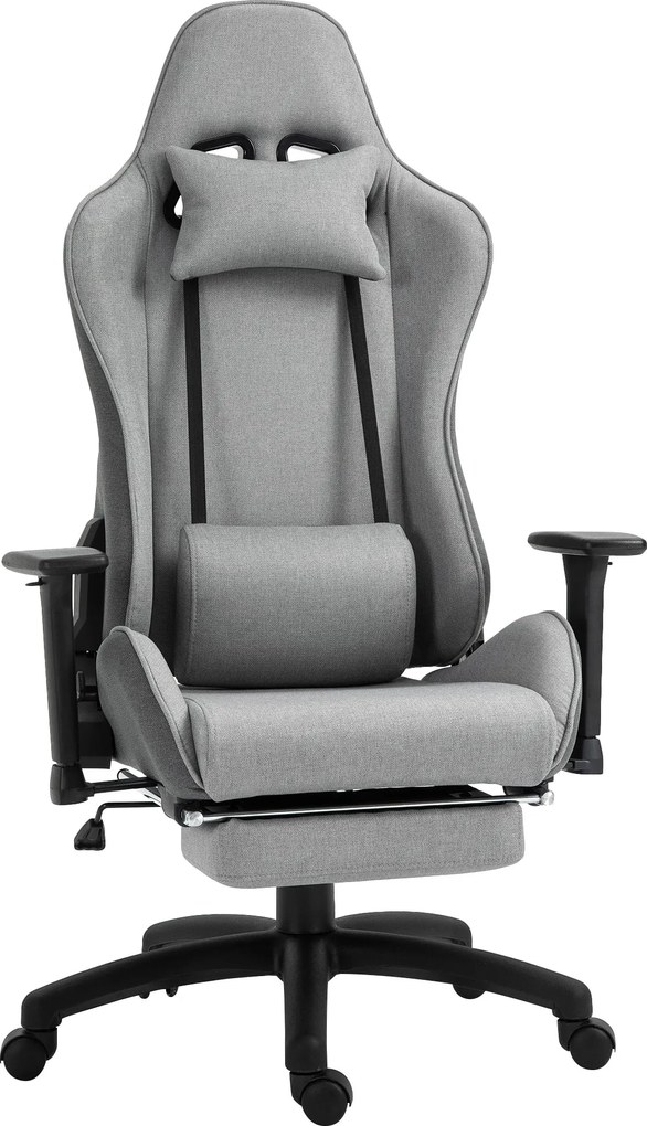 Vinsetto Irodai Szék Számítógép Szék Forgószék Levehető Fejtámlával és Deréktámasz Párnával Hintázó Funkcióval Ergonomikus Íróasztali Szék Magasságába