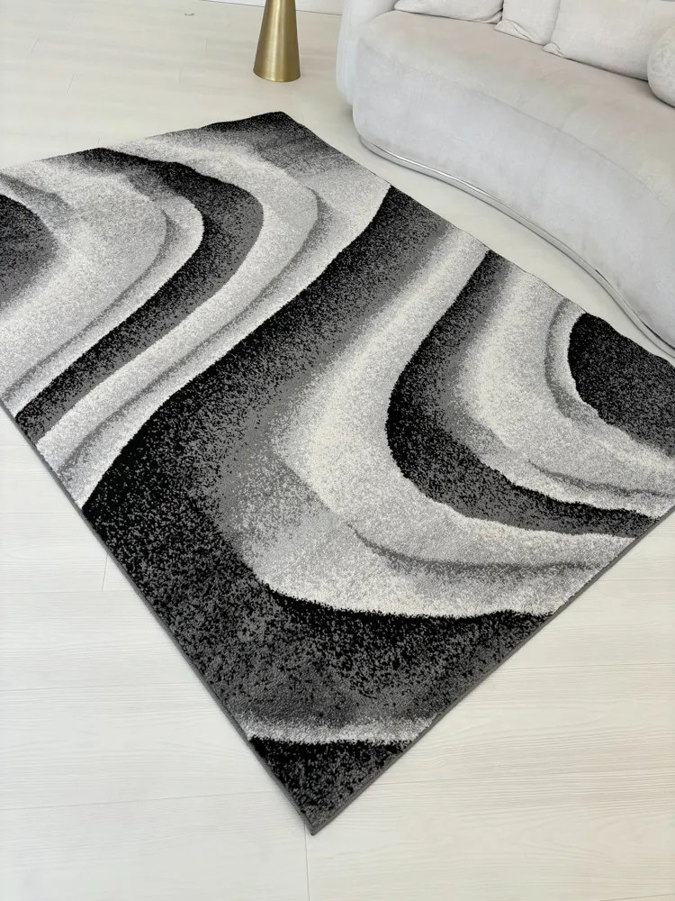 Nora 6031 szürke modern szőnyeg 80x250 cm