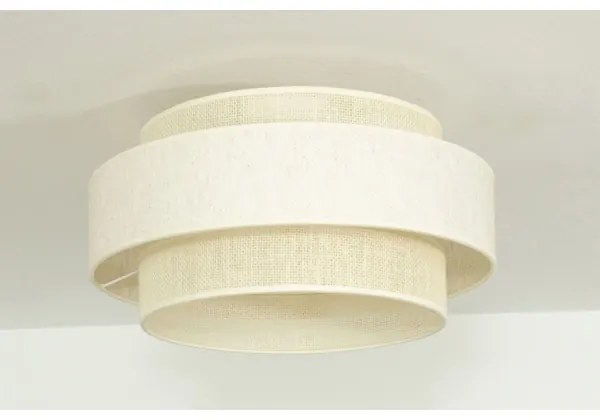 Mennyezeti lámpa BOHO 1xE27/60W/230V Ø 40 cm krémszínű/juta