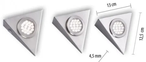 Paul Neuhaus 1119-55-3 - KÉSZLET 3x LED Bútorvilágítás érzékelővel LED/2,5W/230V