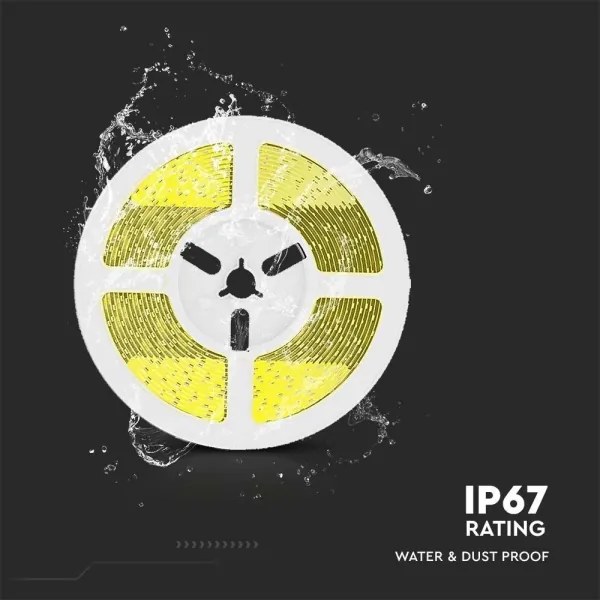 LED Dimmelhető napelemes szalag LED/1,2W/3,7V 3000K IP67 5m