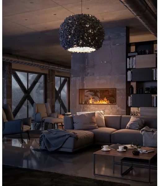 InFire - Beépített BIO kandalló 48,5x123,5 cm 6kW fekete