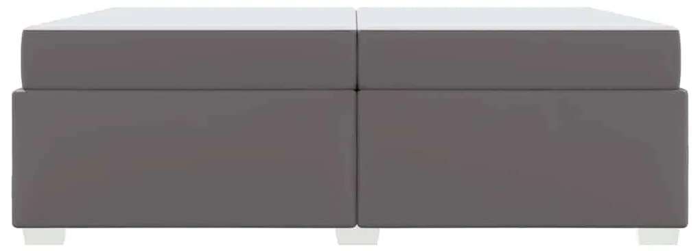 Ágykeret Szürke 200 x 200 cm Műbőr