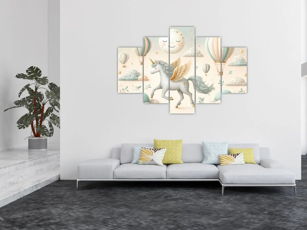 Kép - Boldog egyszarvú (150x105 cm)