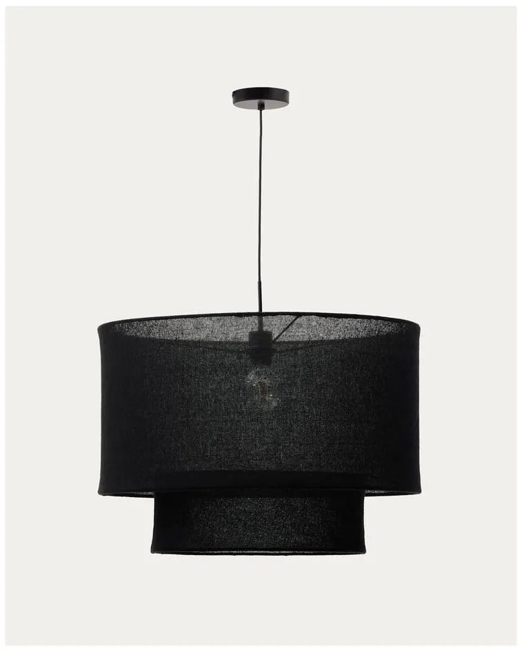 Fekete lámpabúra ø 60 cm Mariela – Kave Home