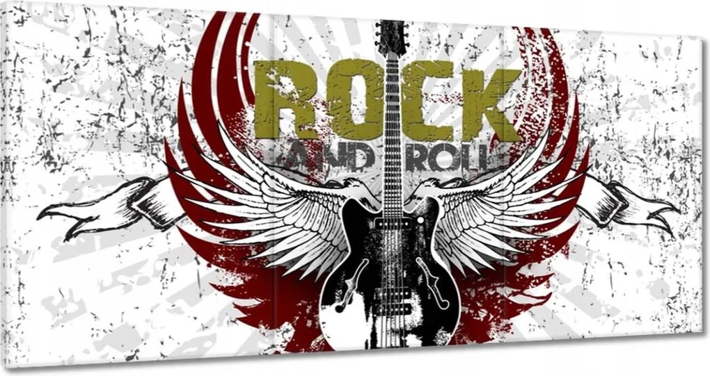 Vászonkép 60x30 Rock And Roll Gitár