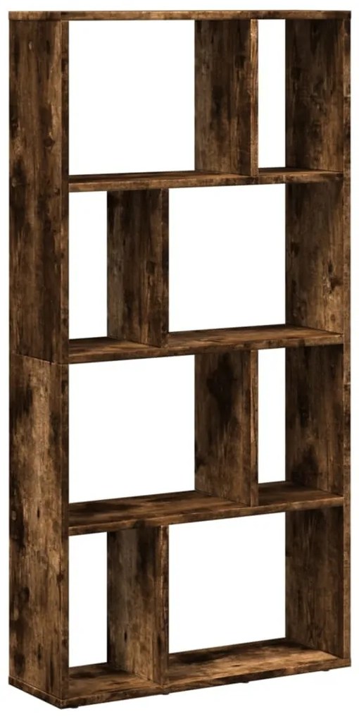 füstös tölgy színű szerelt fa könyvespolc 60 x 20 x 120 cm