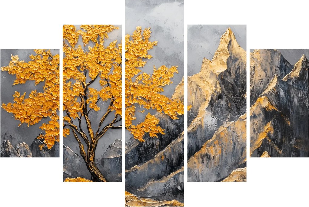 Kép – Arany fa a hegyekben (150x105 cm)