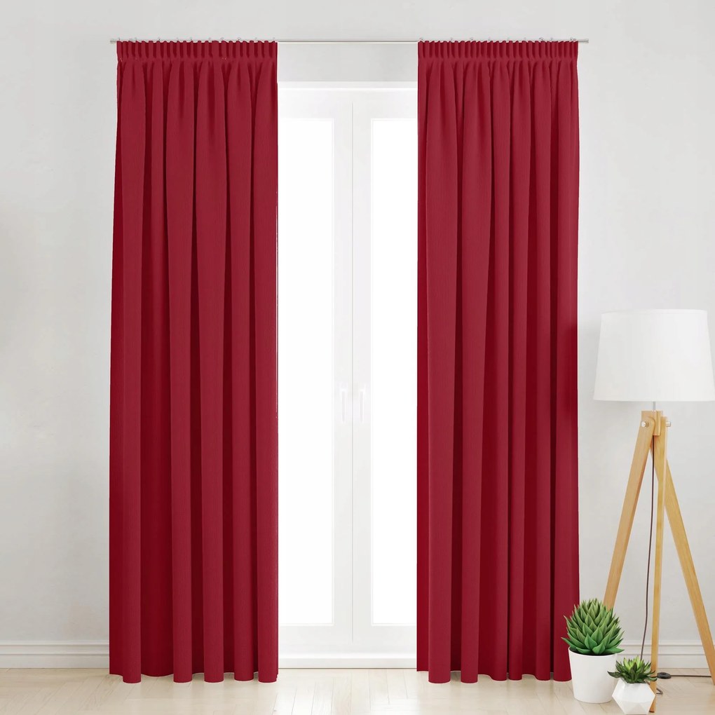 Sötétítő Függöny Szalagos 145X250 Piros