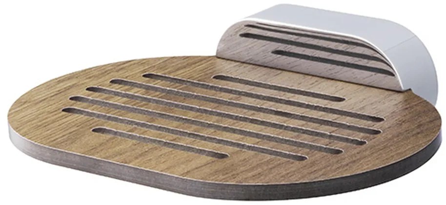 BISK Erga Bergen, falra szerelhető szappantartó, krómbarna, ERG-07053