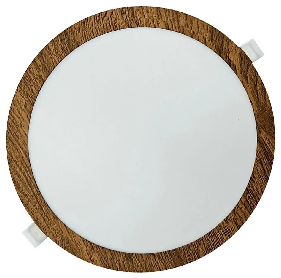 LED Beépíthető lámpa CIRCLE LED/24W/230V 4200K átm. 29,6 cm barna
