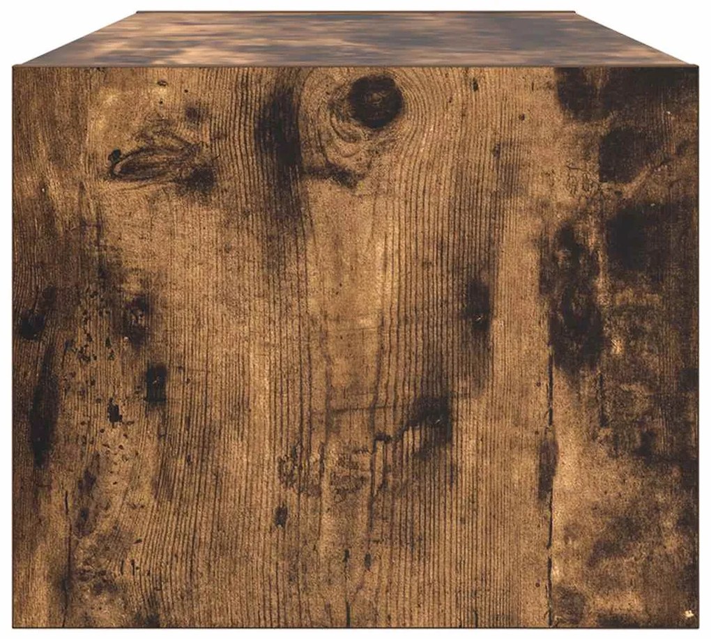 füstös tölgy színű szerelt fa TV-szekrény 80x31x25,5 cm