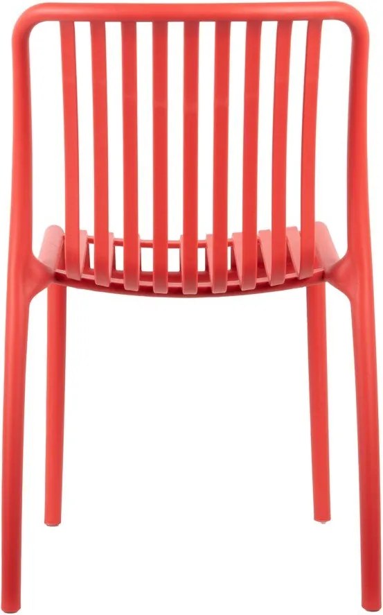 Világospiros műanyag étkezőszék Glee – Leitmotiv