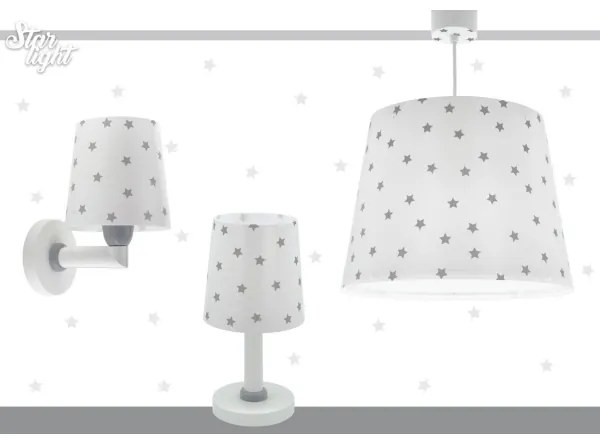 Dalber 82219B - Gyermek fali lámpa STAR LIGHT 1xE27/60W/230V fehér