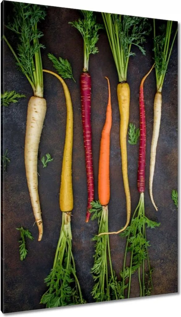 Vászonkép 80x120 Színes sárgarépa