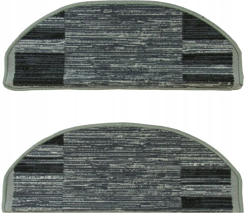 Rátétek Szőnyegek Lépcsőkhöz Fa Gumírozott Szürke Csíkok