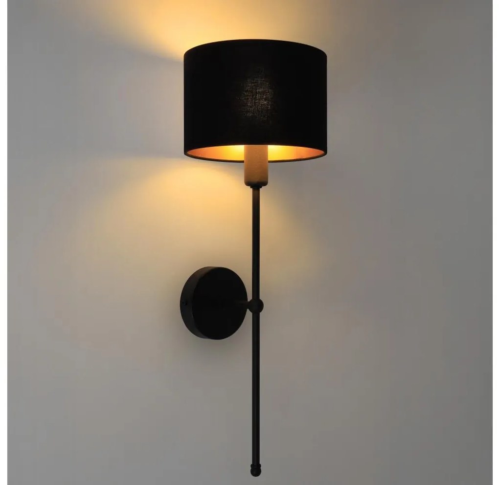 Fali lámpa MADELA 1xE14/40W/230V fekete