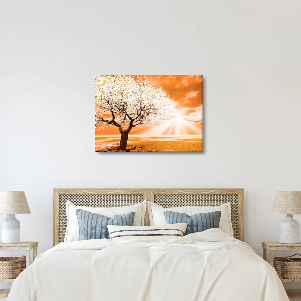 Narancssárga fa képe (70x50 cm)
