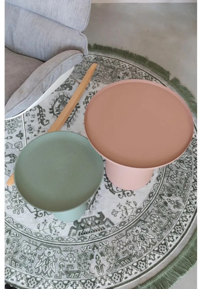 Fém kerek tárolóasztal ø 39,5 cm Ringar – White Label