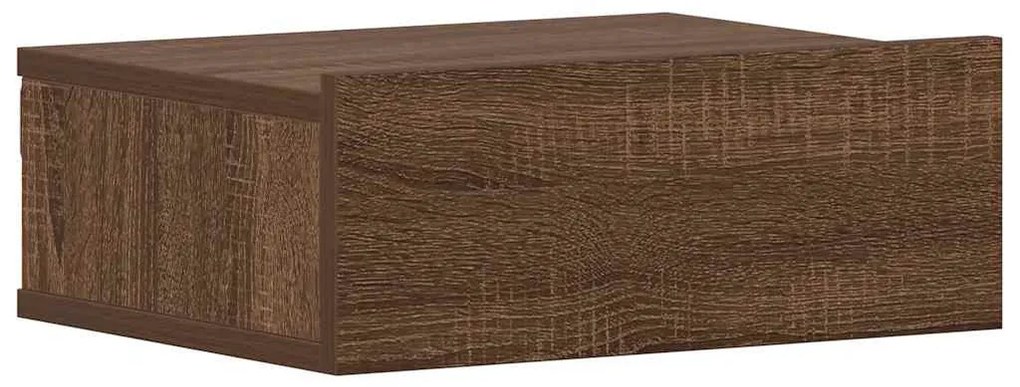 2 db barna tölgyszínű függő éjjeliszekrény 40 x 30 x 15cm