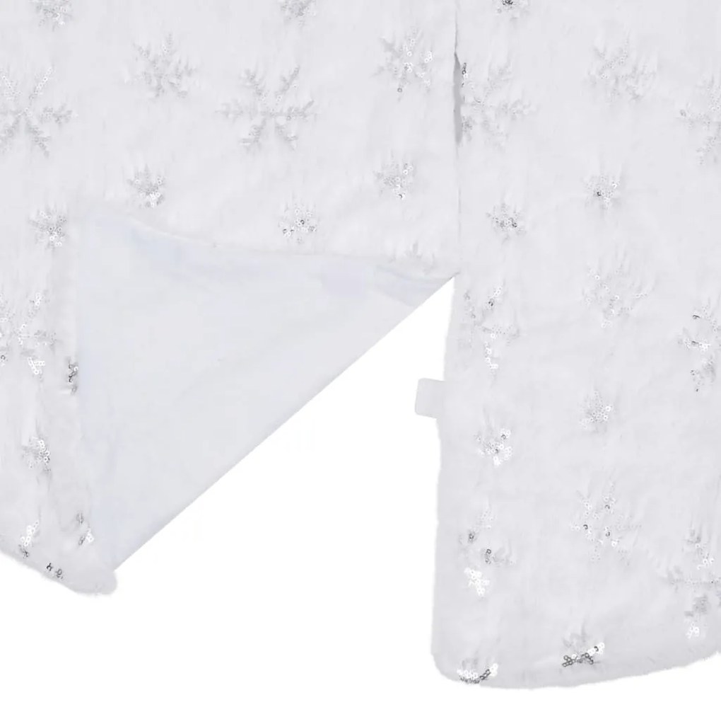 luxus karácsonyfa szoknya fehér műszőrme 150 cm