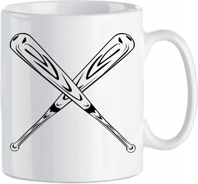 Bögre nyomott mintás Sport Baseball bot 330 ml