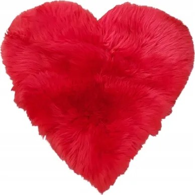 Szőnyeg Szív Báránybőr Természetes Szőnyeg Szív