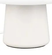 Fehér asztali lámpa üveg búrával (magasság 27 cm) Steen – Trio