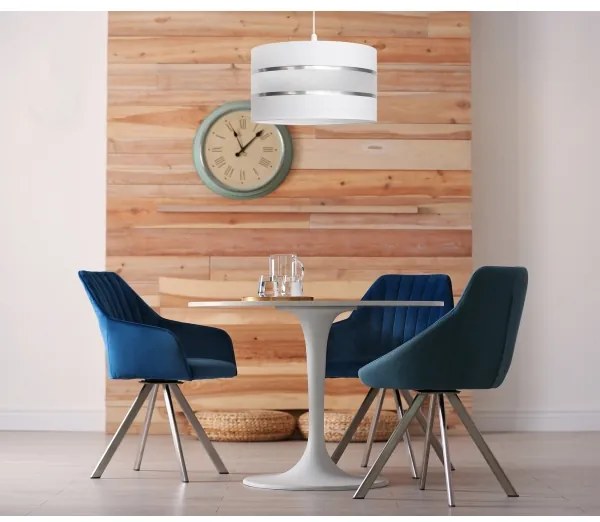 Csillár zsinóron HELEN 1xE27/15W/230V fehér