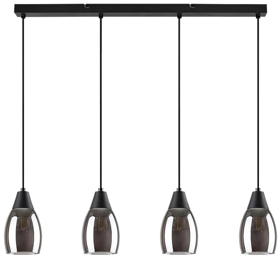 Rabalux 72184 - Csillár zsinóron ILMARI 4xE27/15W/230V